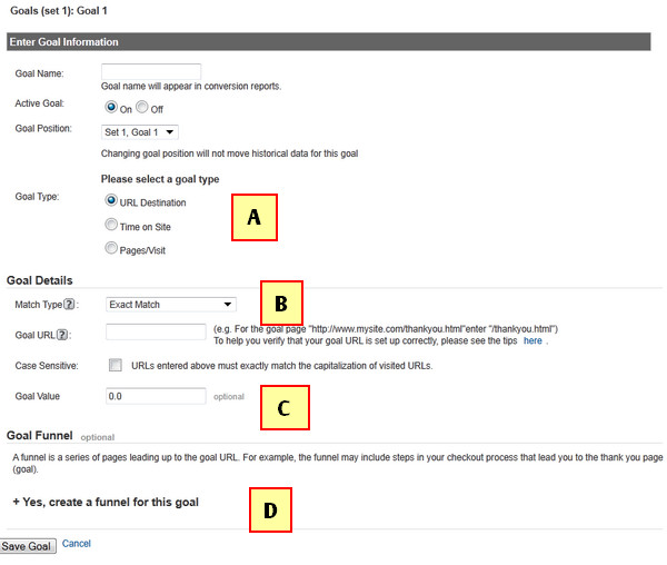 Google Analytics Conversion Tracking Step 3